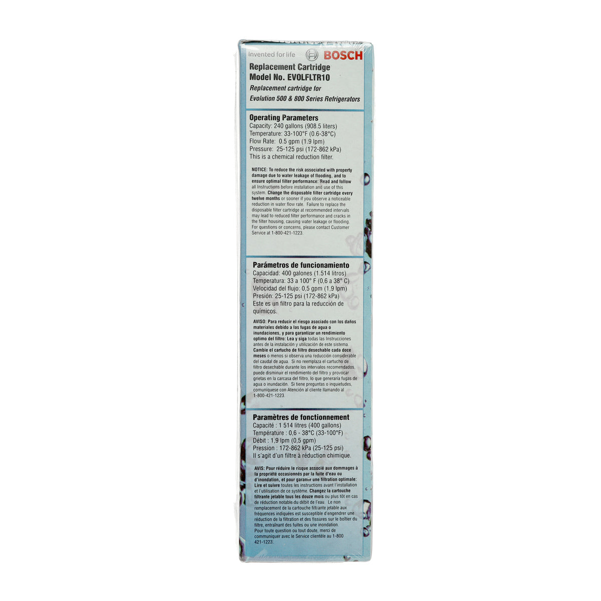 Bosch 00640565 Premium Ice & Water Fridge Filter