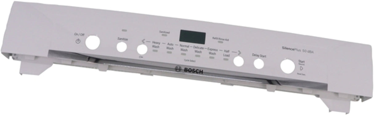 Bosch Dishwasher Facia Panel Part 00686799 - White
