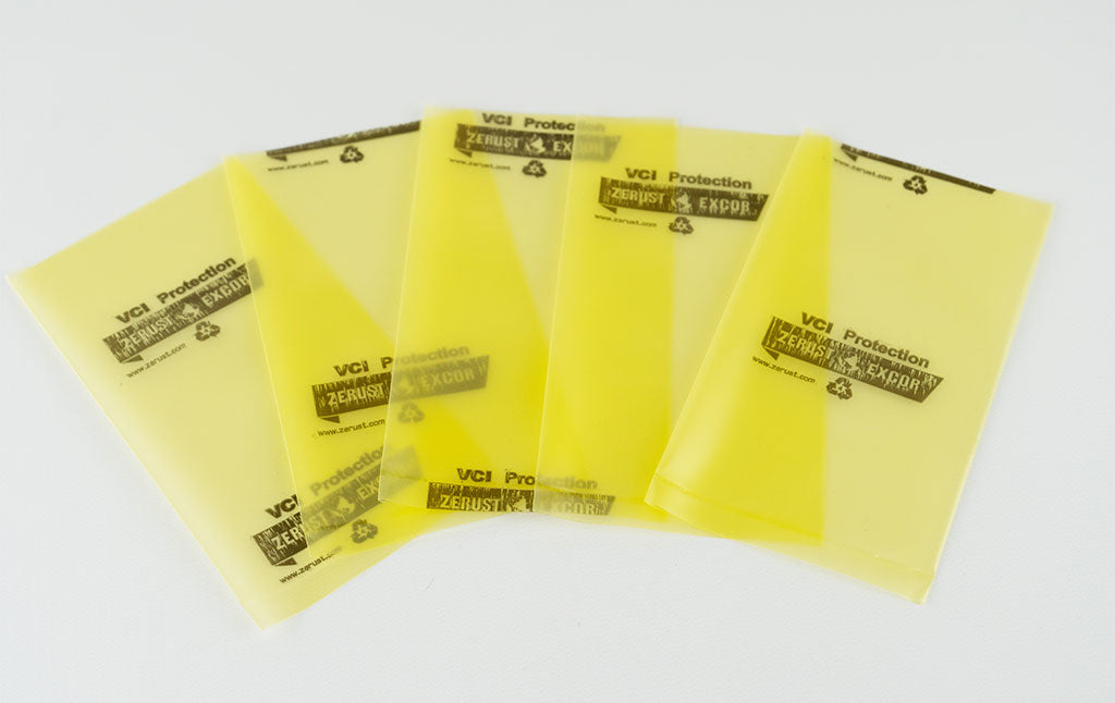 ZERUST® ICT®510-C VCI Bags – Rust and Corrosion Protection -Flat - Yellow - Ferrous