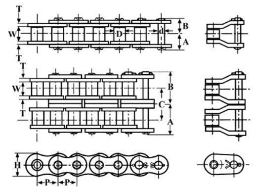 #05B Roller Chain Metric PLI Premium | RC05B (10ft)