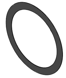 1-1/2" Ring Flange Gasket #300 THK 1/8" - EPDM Rubber