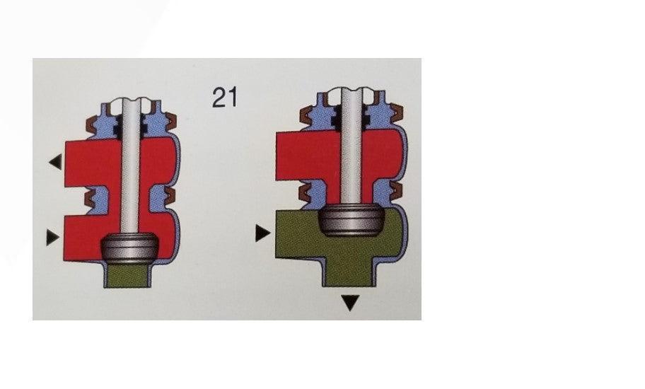 Tri-Clamp Pneumatic Diverter Valve Type 21 - SS 316