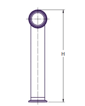 Tri-Clamp 90° Elbow Long Radius