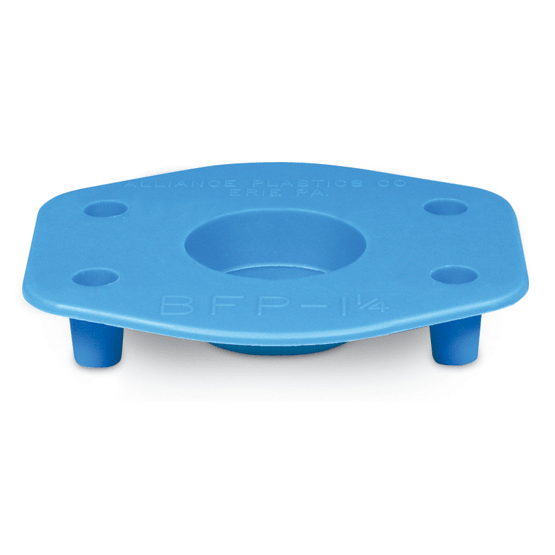 1-1/4" SAE Full Face Flange Protector - Polyethylene (Blue)