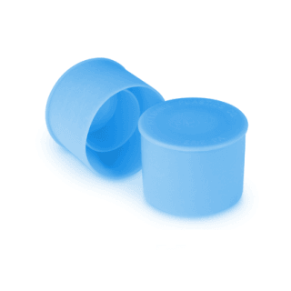 1-3/16"-12 O-Ring Face Seal Cap - Polyethylene (Blue)