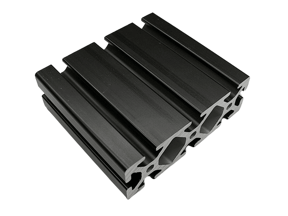 1.5" x 4.5" T-Slotted Aluminum Extrusion Black Smooth