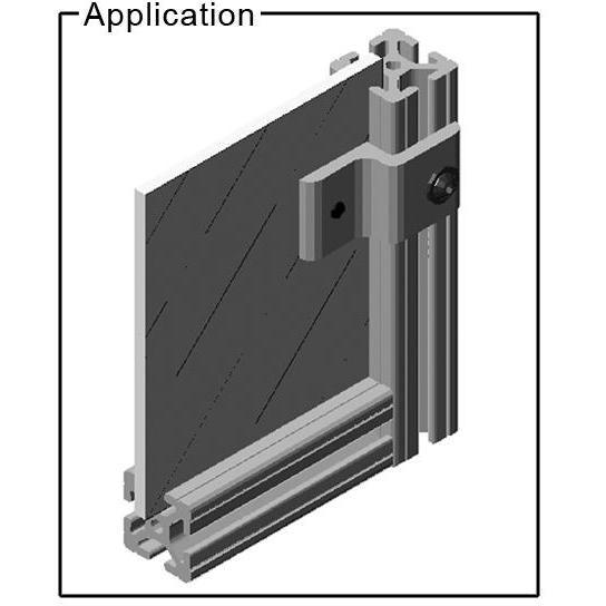 1" Panel Retainer for 10 Series Aluminum Extrusion