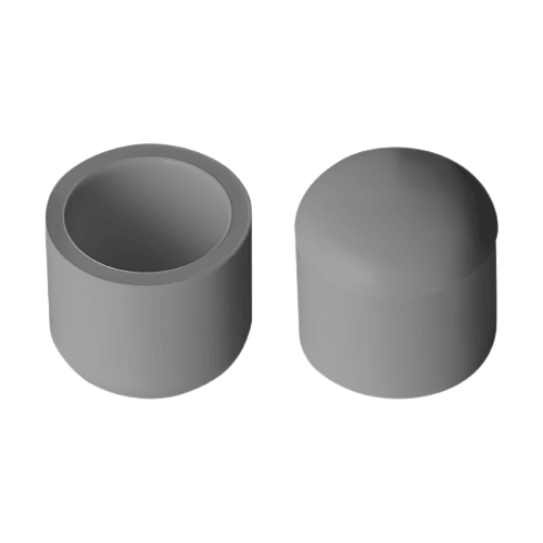 1-1/4" Cap (Socket) Sch 80 - PVC Grey | 847012