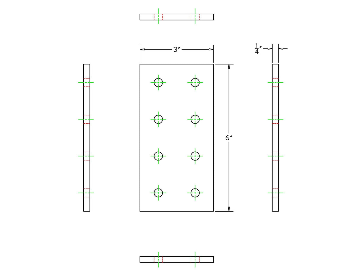 15 Series 8 Hole Joining Plate
