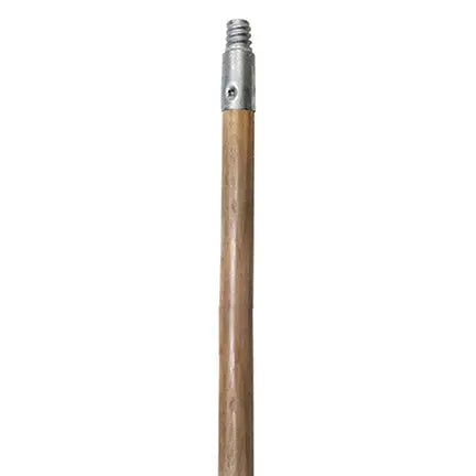 Manche en bois, tête de métal fileté, 15/16'' x 54''
