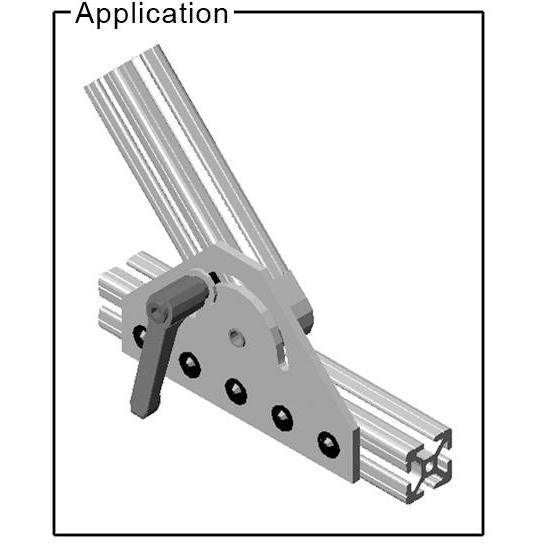 15 Series 180 Degree Pivot Bracket Plate