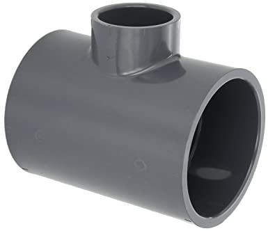 2" x 2" x 1" Reducing Tee (Socket) Sch 40 - PVC Grey | 401249
