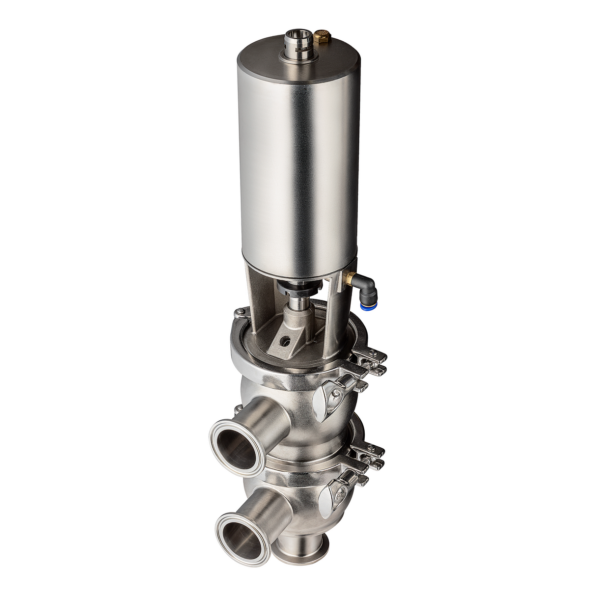 Tri-Clamp Pneumatic Diverter Valve Type 21 - SS 316