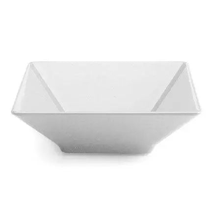 Bol carré en mélamine, blanc, 12 1/2" x 12 1/2" x 4"