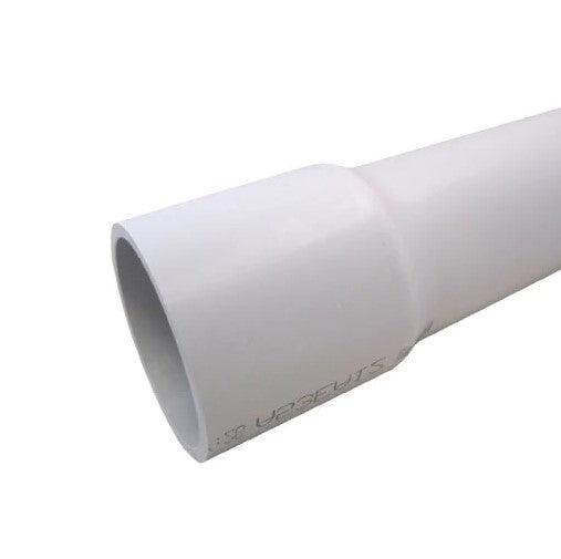 3" Bell End PVC Pipe White Sch 40 - 10ft