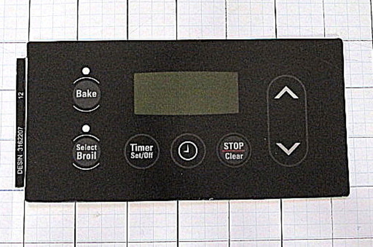Frigidaire 316220729 Black Oven Range Clock Overlay