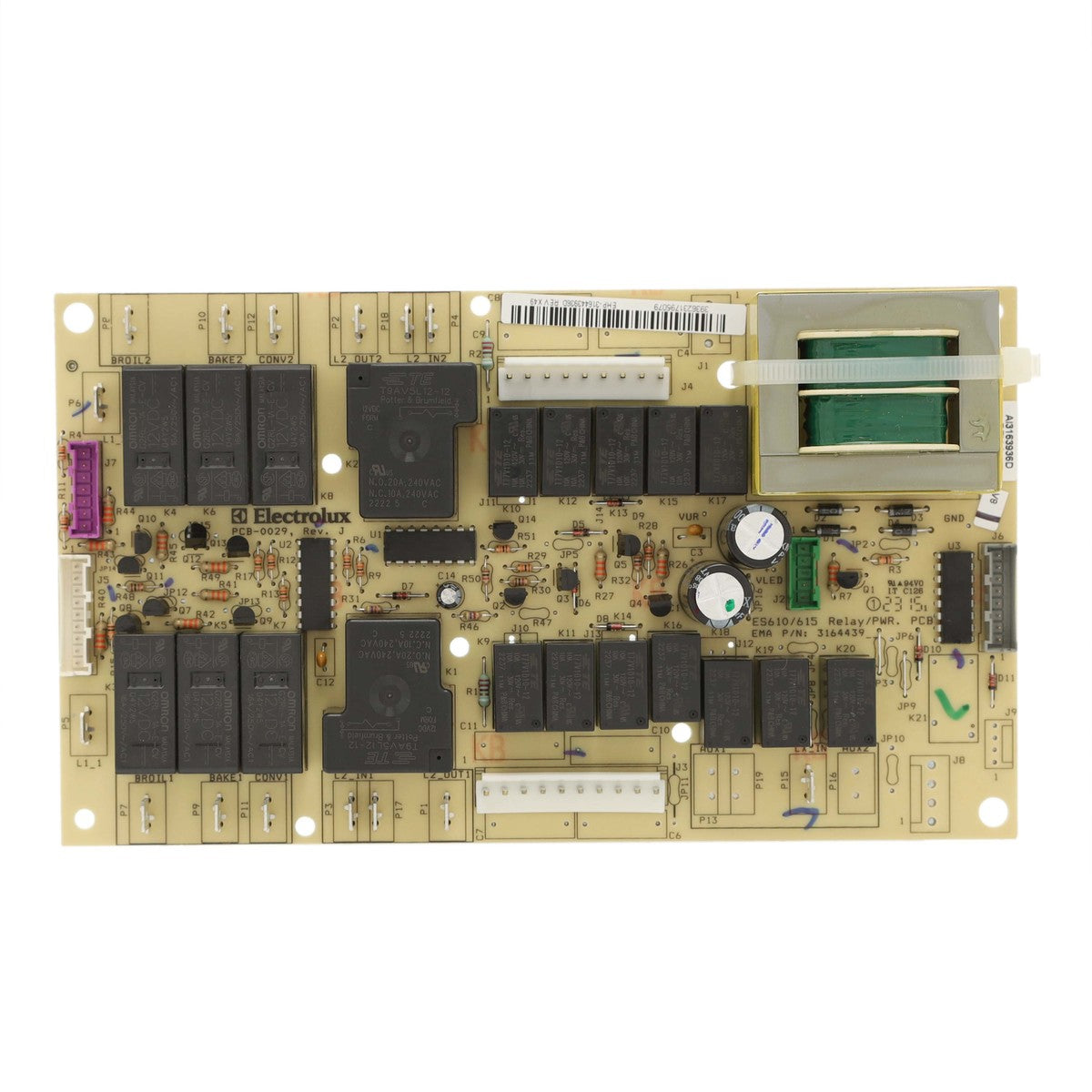 Frigidaire 316443936 Dual-Oven Relay Control Board for Wall Oven