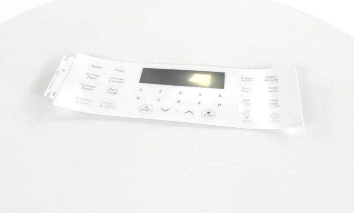 Frigidaire 316655000 White Oven Clock Overlay Part