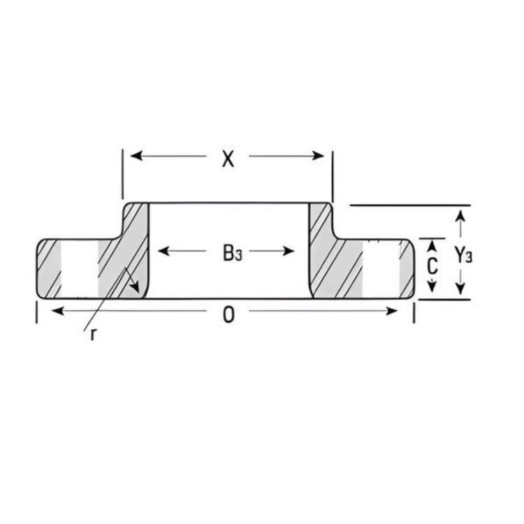 Lap Joint Flange Class #150 - Galvanized Carbon