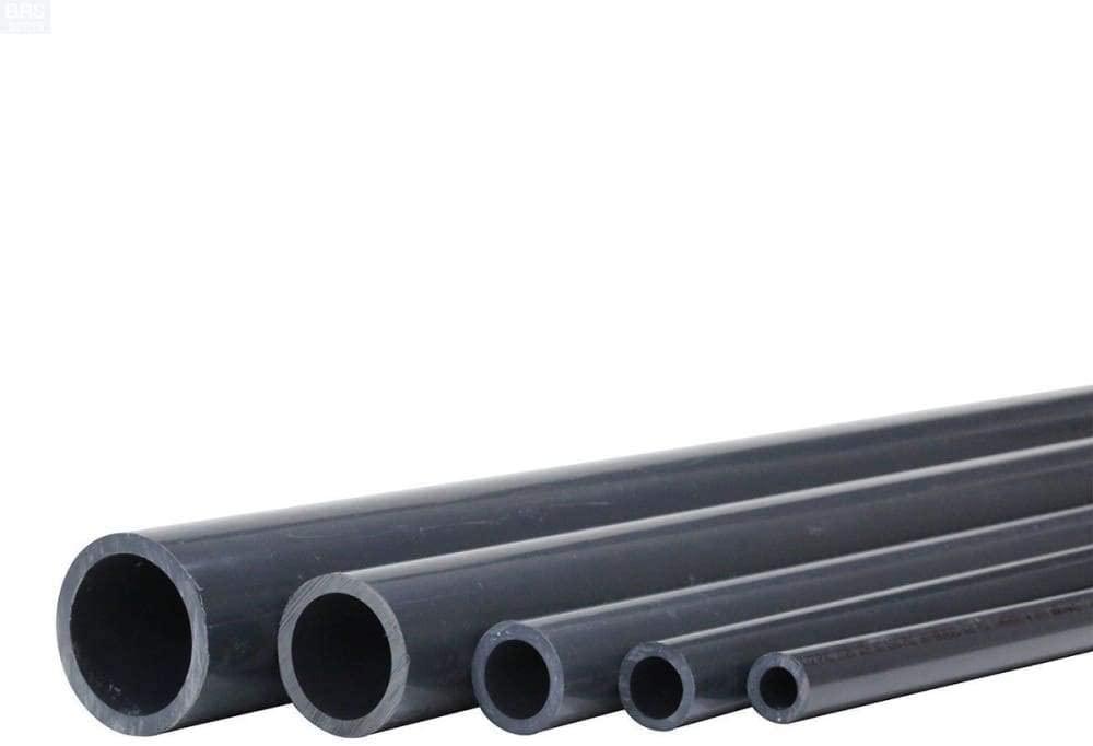 4" Plain End PVC Pipe Grey Sch 80 - 10ft