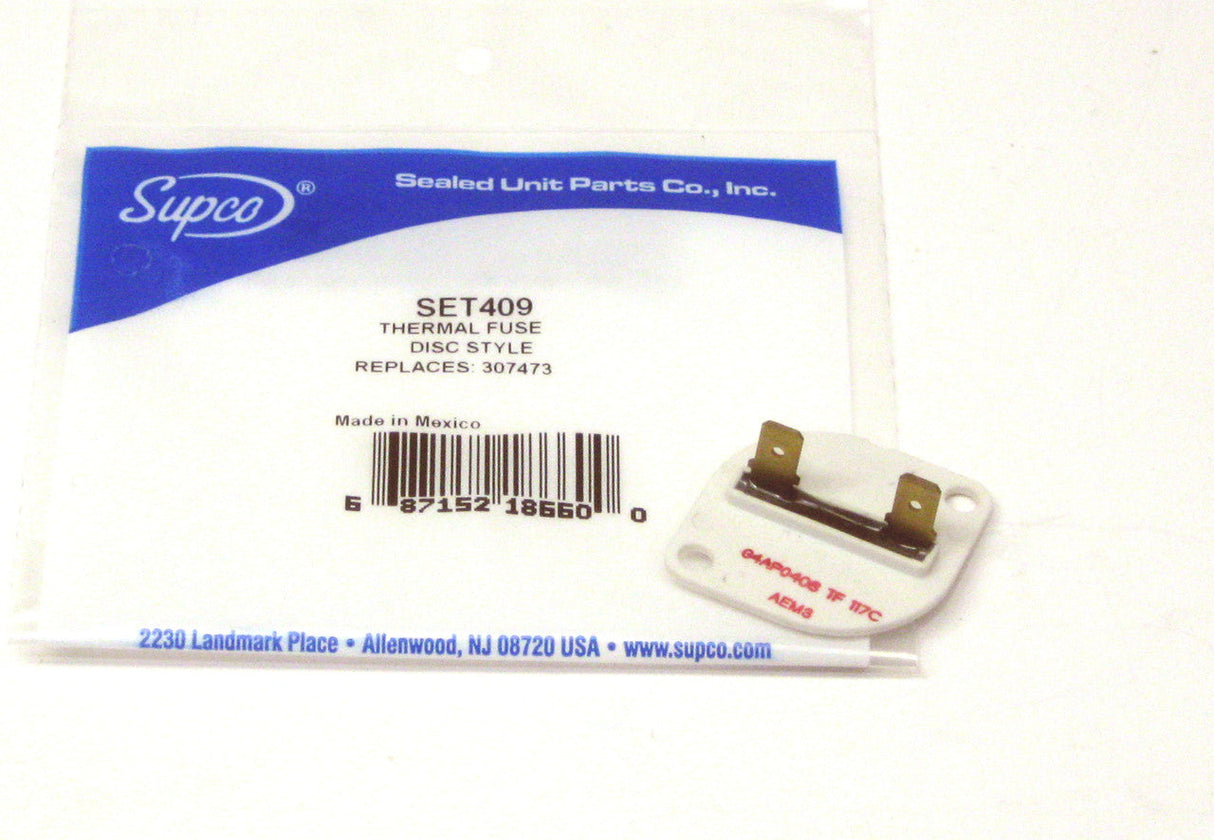 SET409 Dryer Thermal Cutout Replacement Part 3399849