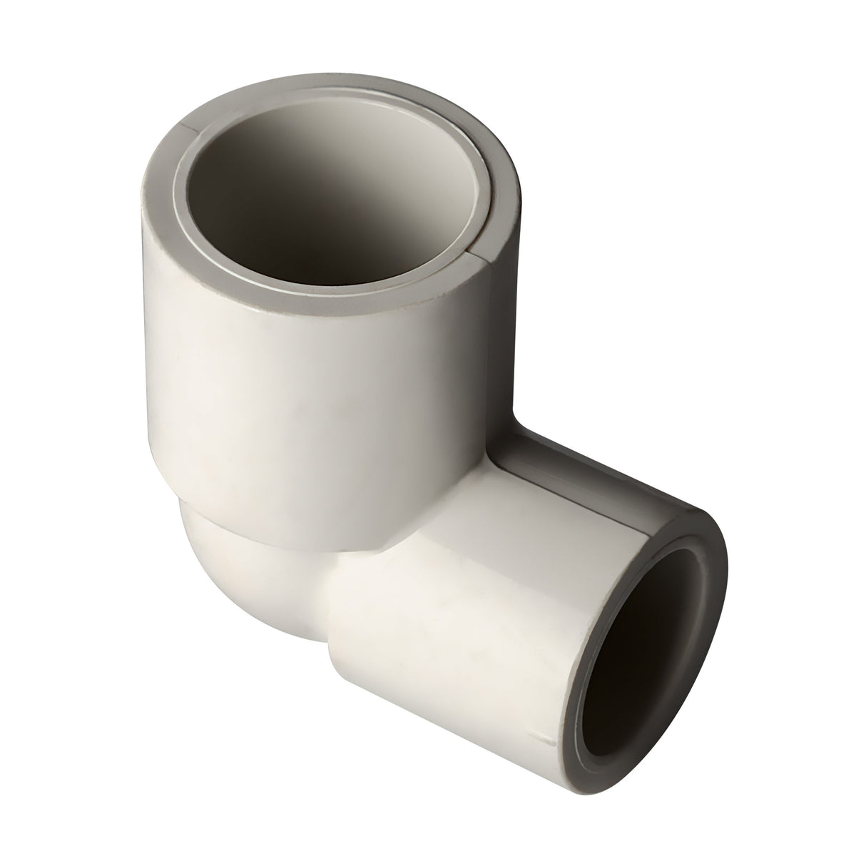 1" x 3/4" Reducing Elbow 90° (Socket) Sch 40 - PVC White | 406131W