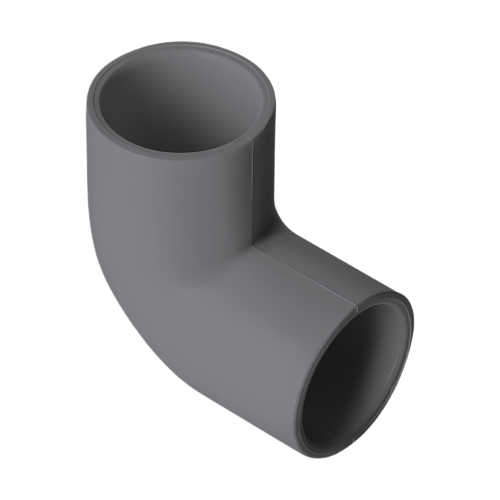 1-1/2" Elbow 90° (Socket) Sch 40 - PVC Grey | 406015