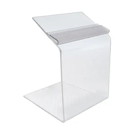 Support clair pour affichette (pince en bas),2 ½”x 3 3/4"