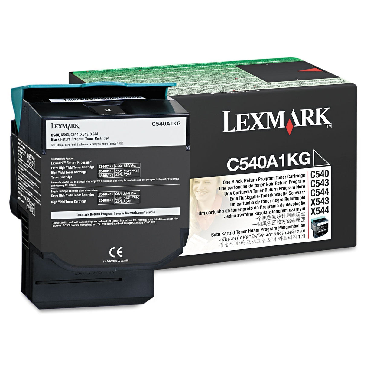 Lexmark C540A1KG Black Return Program Toner Cartridge