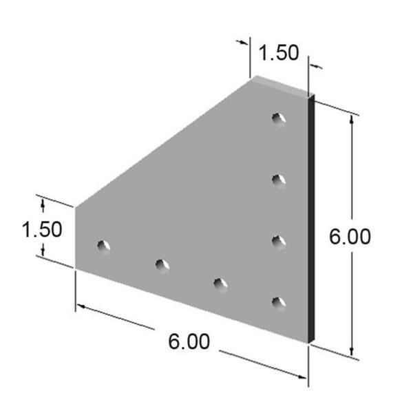 15 Series 7 Hole 90° Joining Plate