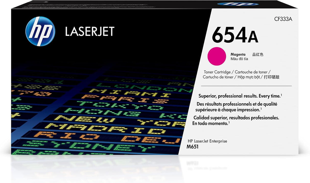HP 654A (CF333A) Magenta Original LaserJet Toner Cartridge