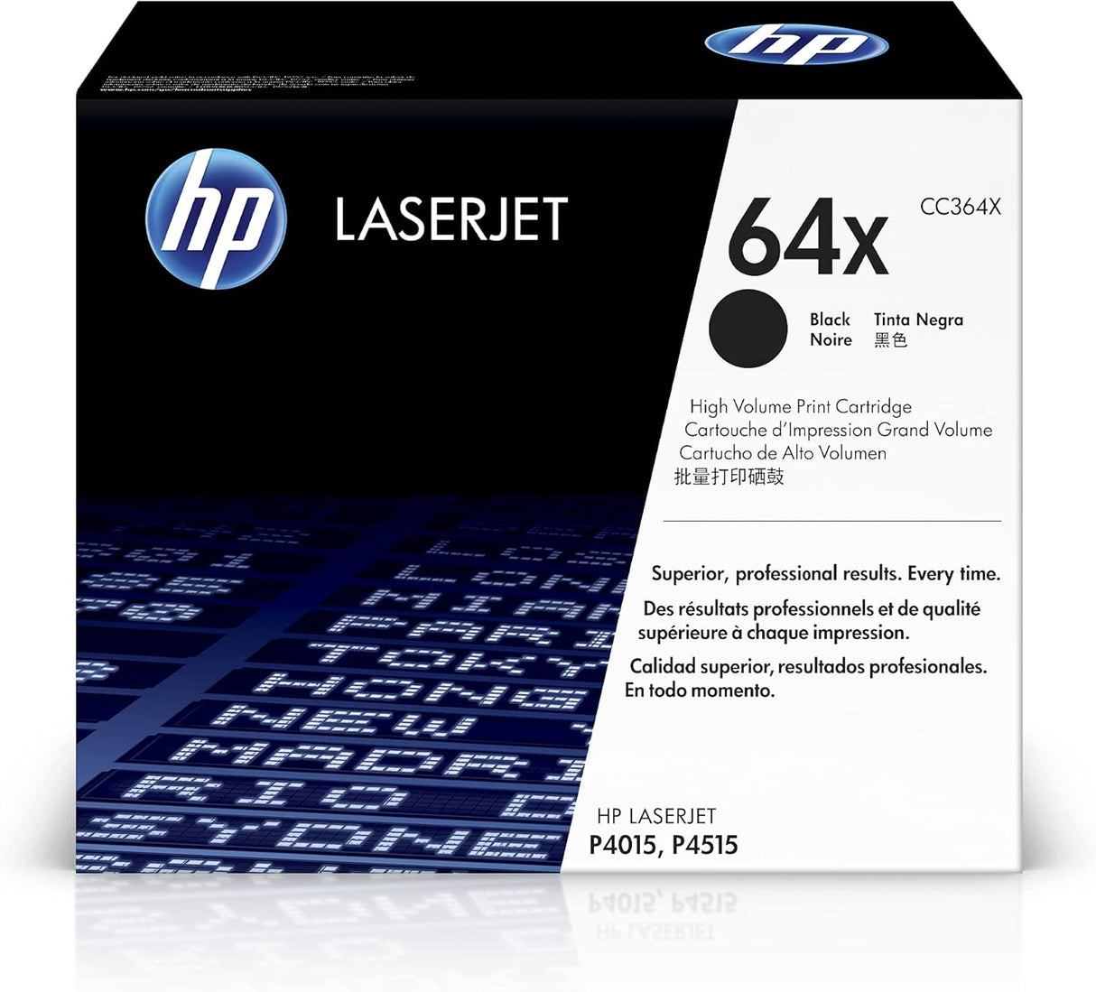 HP 64X (CC364X) Black High Yield Original LaserJet Toner Cartridge