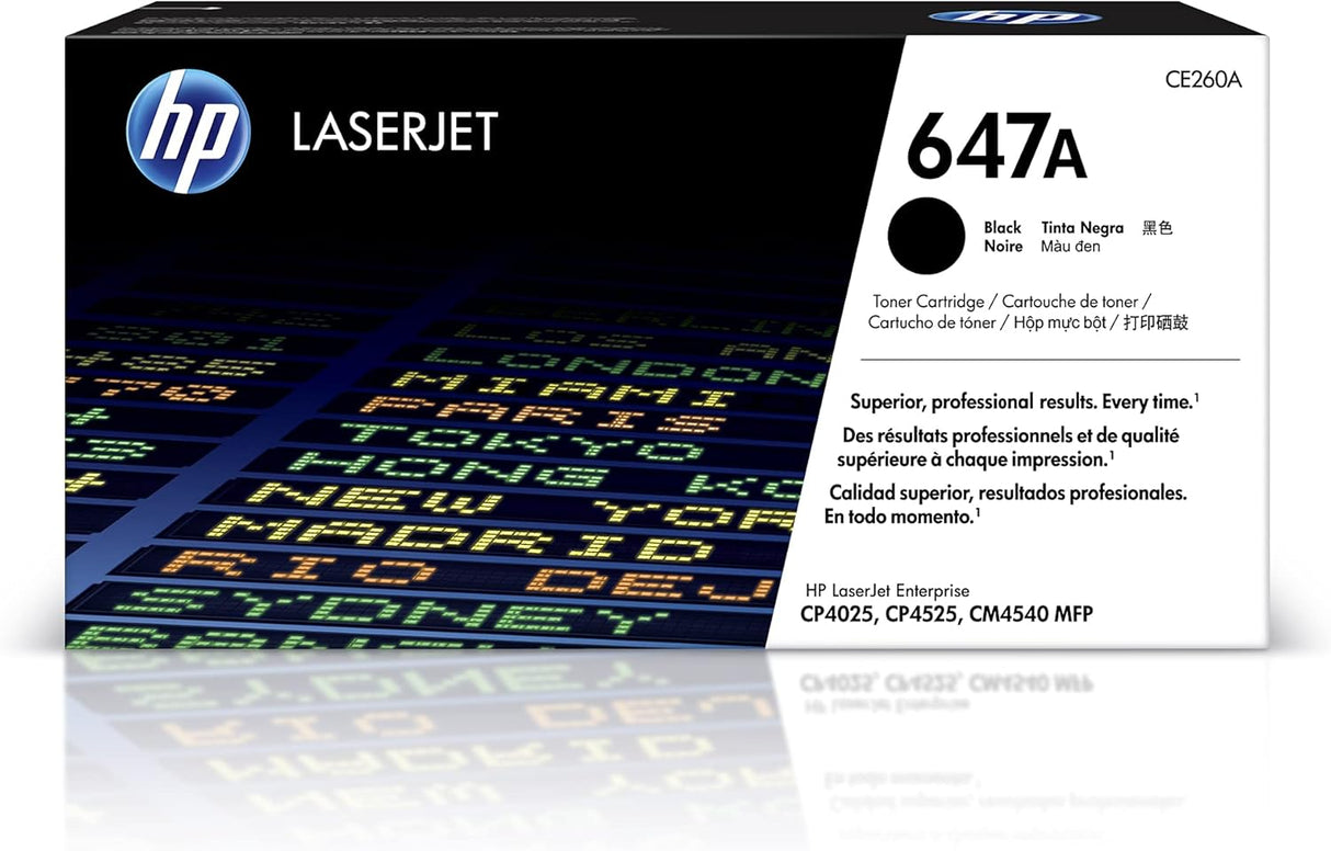 HP 647A (CE260A) Black Original LaserJet Toner Cartridge