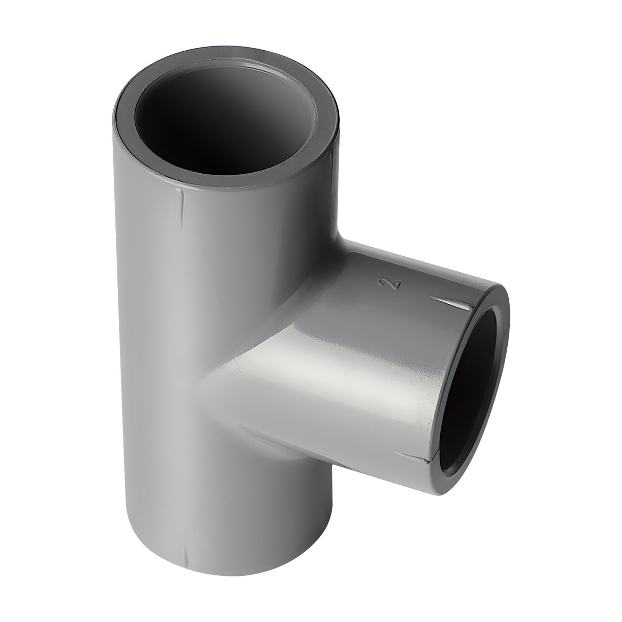 PVC Tee (Socket) Sch 80 - Grey