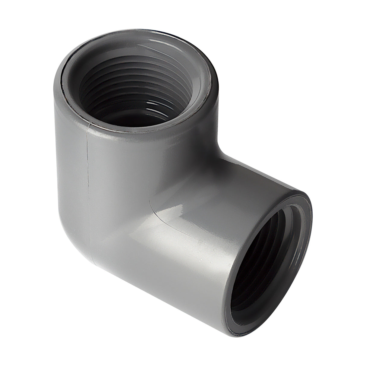 PVC Elbow 90° (Threaded) Sch 80 - PVC Grey