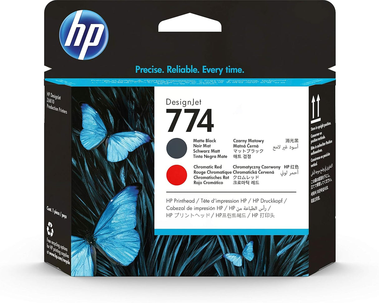 HP 774 (P2V97A) Matte Black/Chromatic Red Original Printhead