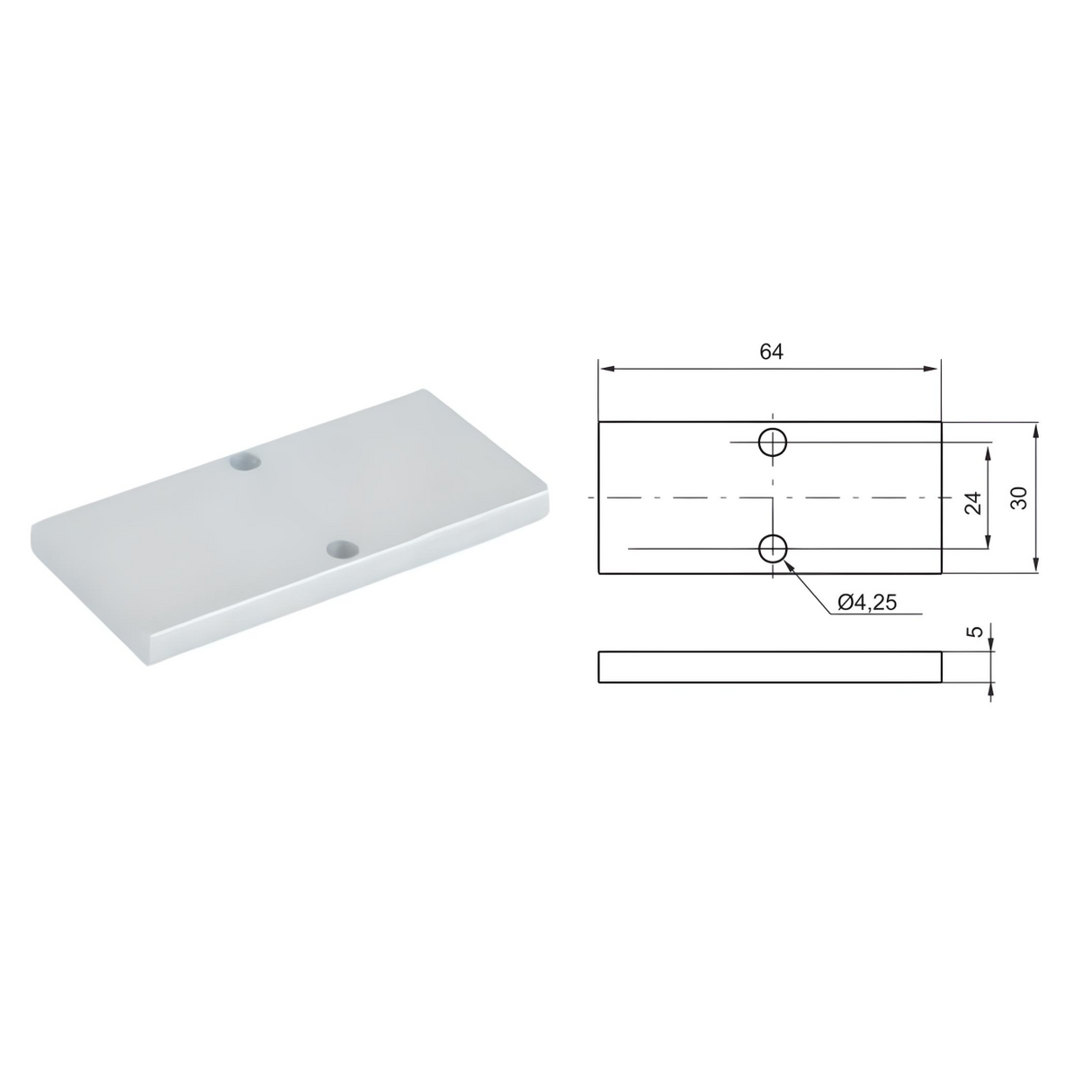 Closing Plate For Manifold Valve 824 Series