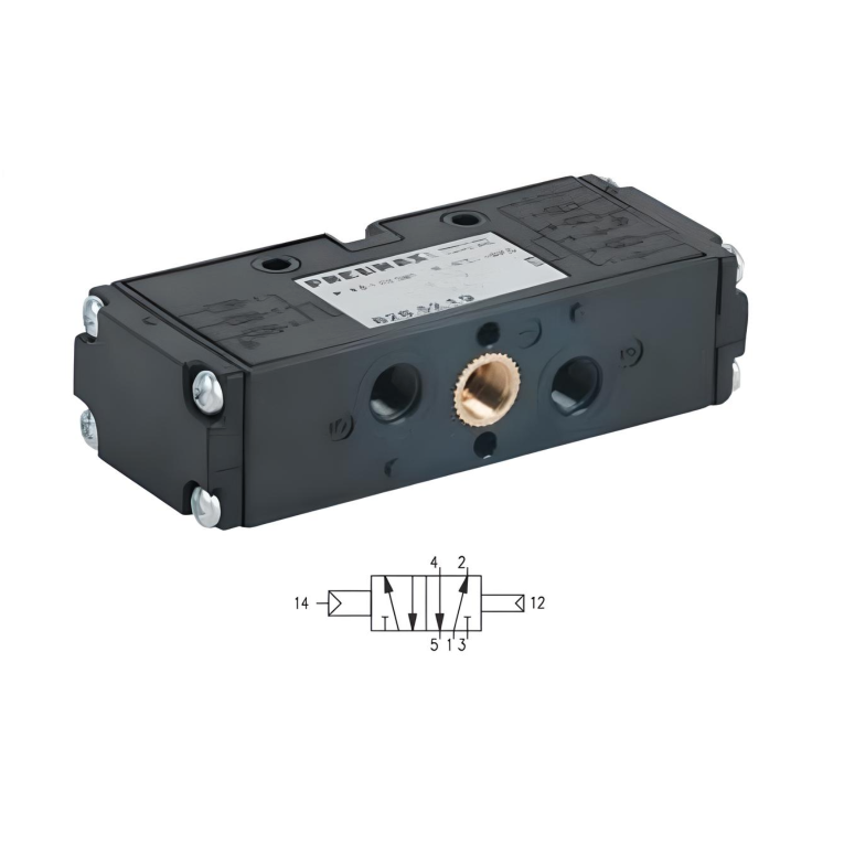 G1/8" Air Pilot Valve 1/8", 5/2 Single Acting Pressure 2 bar