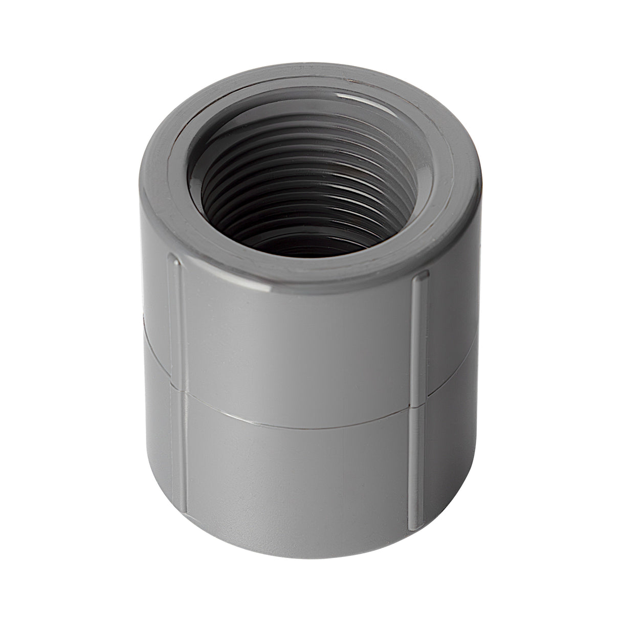 4" Coupling (Threaded) Sch 80 - PVC Grey | 830040