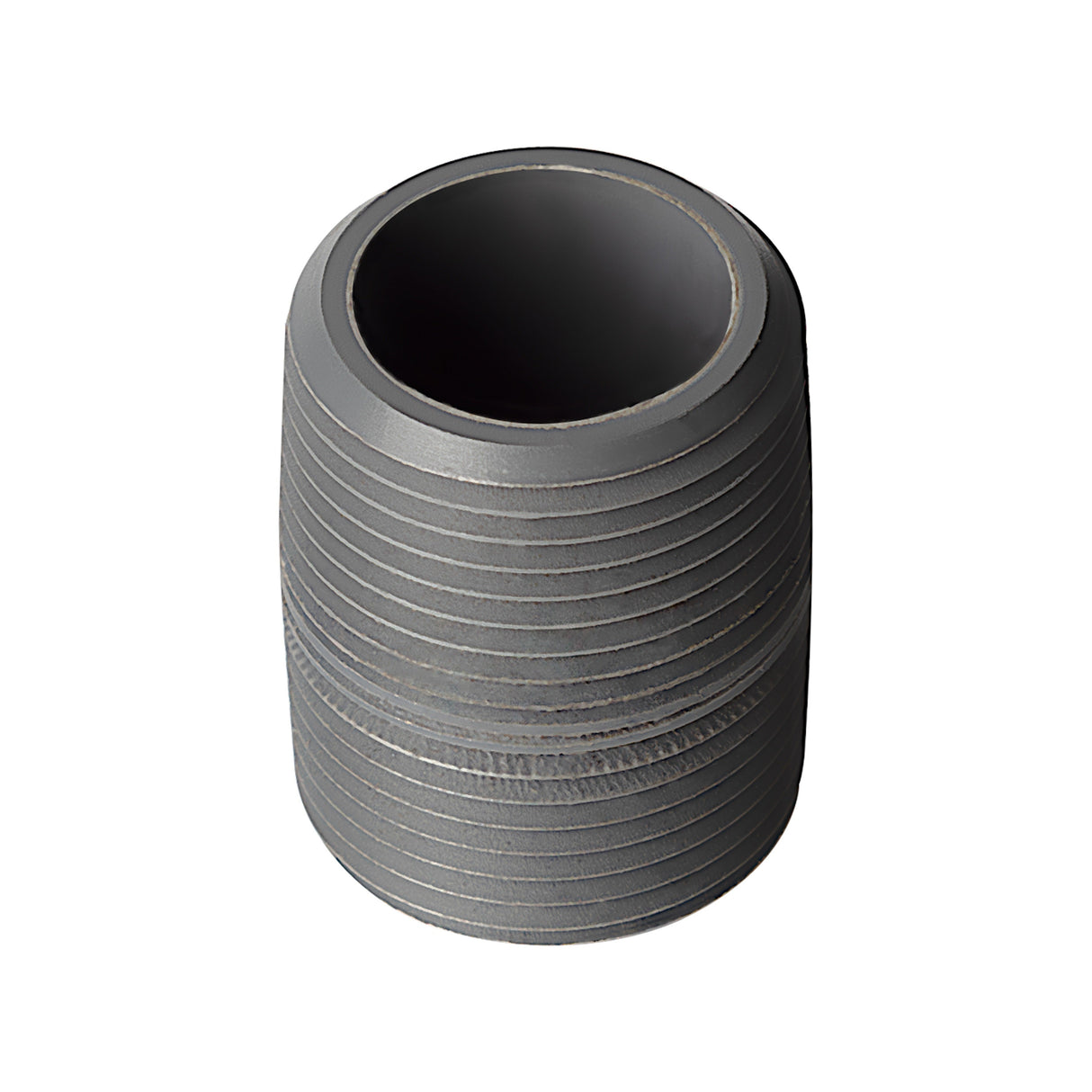 PVC Close Nipple NPT Sch 80 - PVC Grey