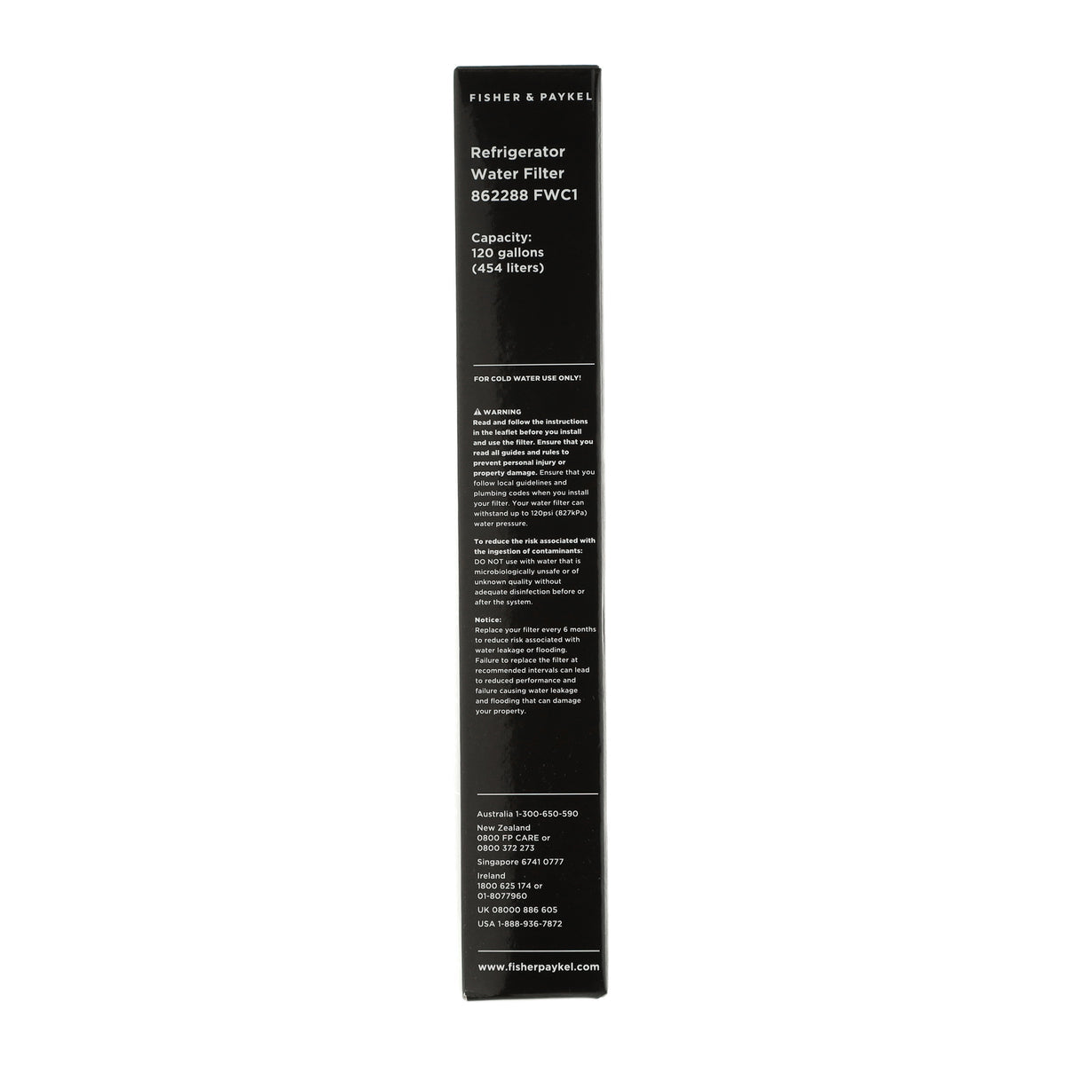 DCS 862288 WP FWC1 Fisher & Paykel Fridge Water Filter
