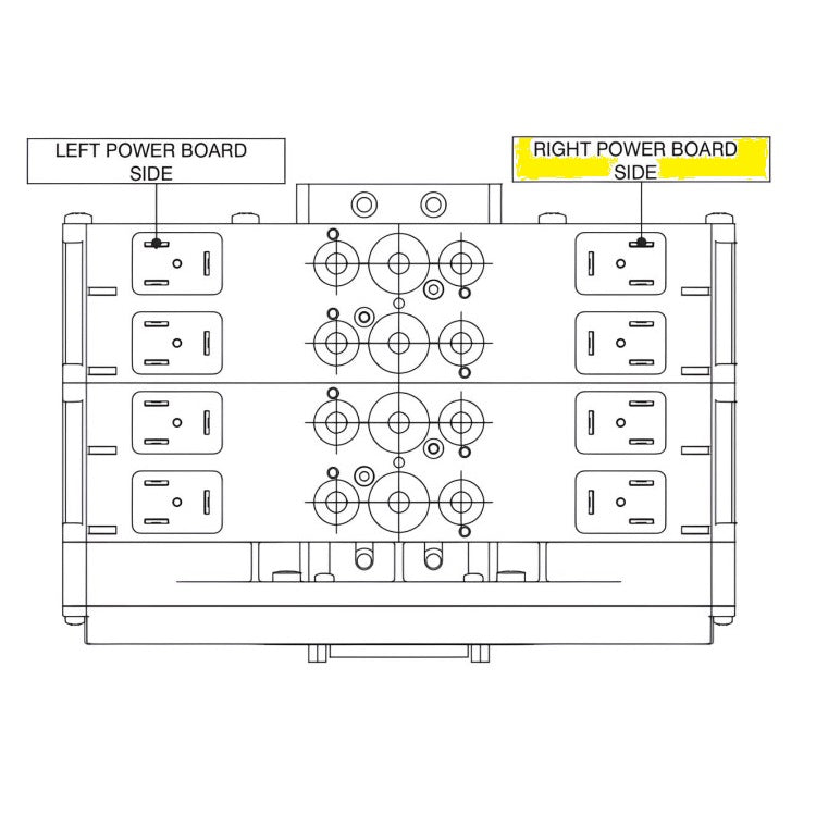 Right Power Board 8 Positions PNP 24Vdc IP65 (888 Valve)