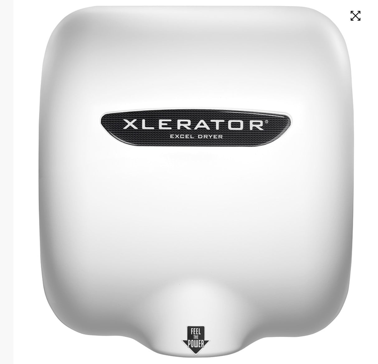 Xlerator, Hand Dryer White Thermoset Resin