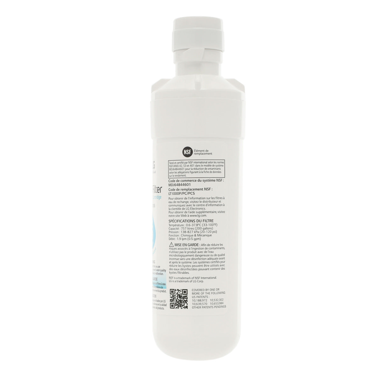 AGF80300704 LG Refrigerator Water Filter (LT1000P)