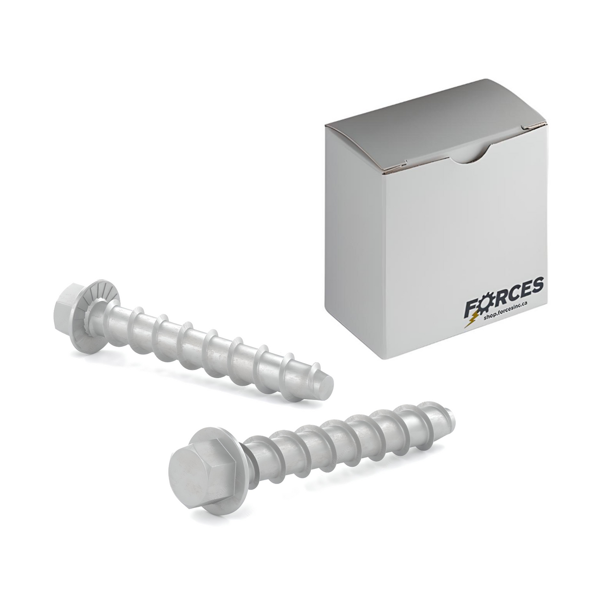 1/2" x 3" Concrete Anchor Screw Hex Washer Head With Serrations