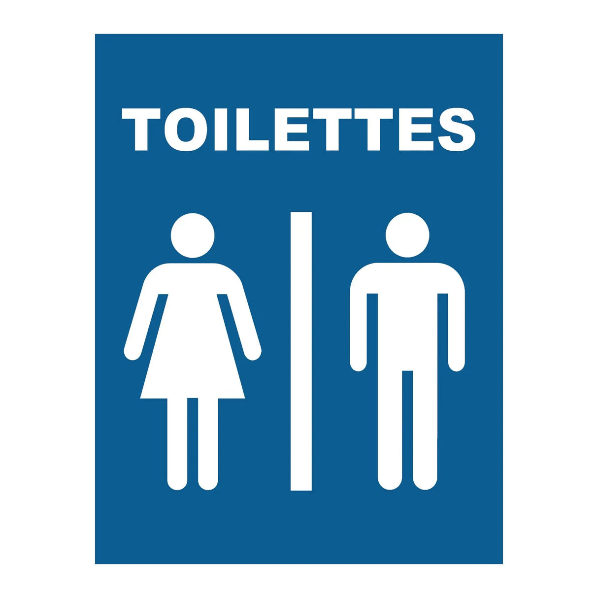 Affiche plastifiée pour toilettes, 5" x 6,5"