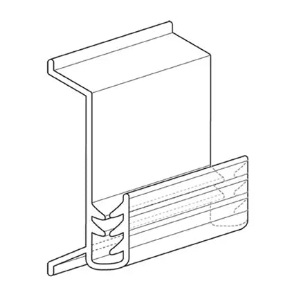 Agrafe en plastique pour tablette, transparent, 1"