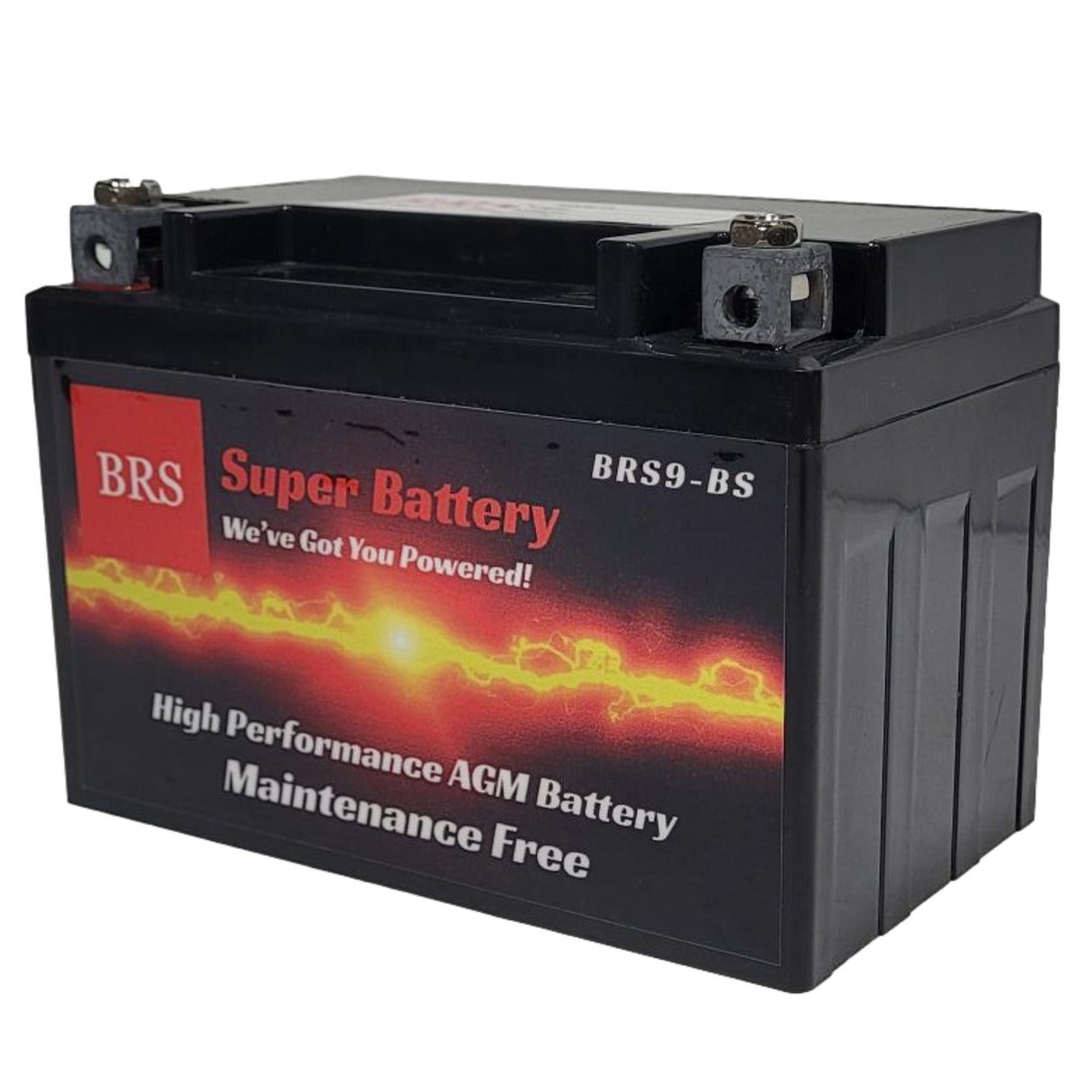 High Performance BRS9-BS 12v Sealed AGM PowerSport 2 Year Warranty