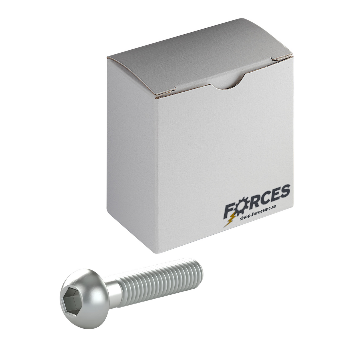 M6-1.0 x 30mm ISO 7380 Button Head Socket Cap Screw Partial thread - Zinc Plated Class 10.9