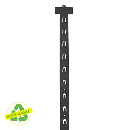 Bande d'étalage en plastique, recyclable, 28" 12 crochets